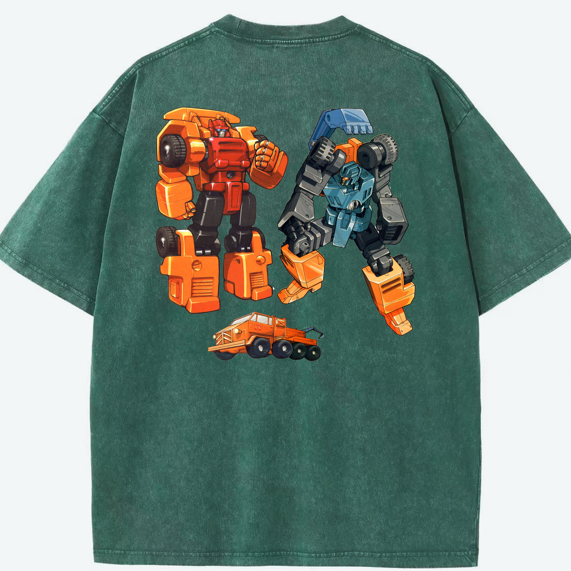 （画像用）  綿100% ヴィンテージ風 半袖Tシャツ（背面プリント）